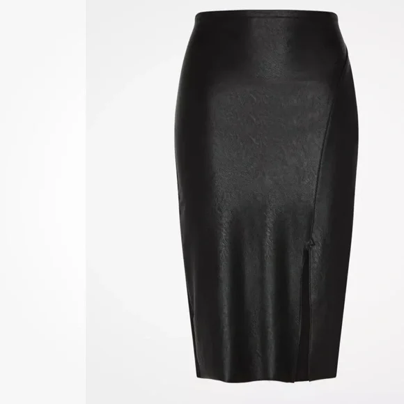 Commando Faux leather side slit skirt sz XL - Picture 5 of 11